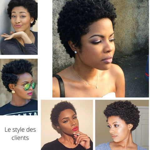 cheveux afro court