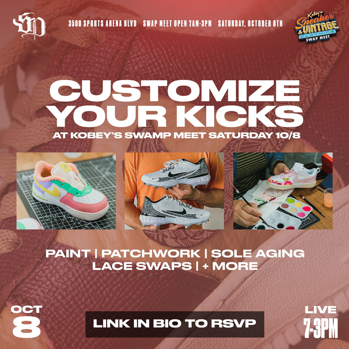 SDCF 2023: In Person Shoe Customization Class – SD Custom Footwear