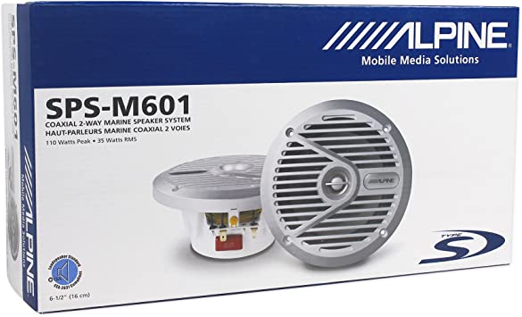 Alpine SPS-M601 6 ½" 2-Way Marine Speakers