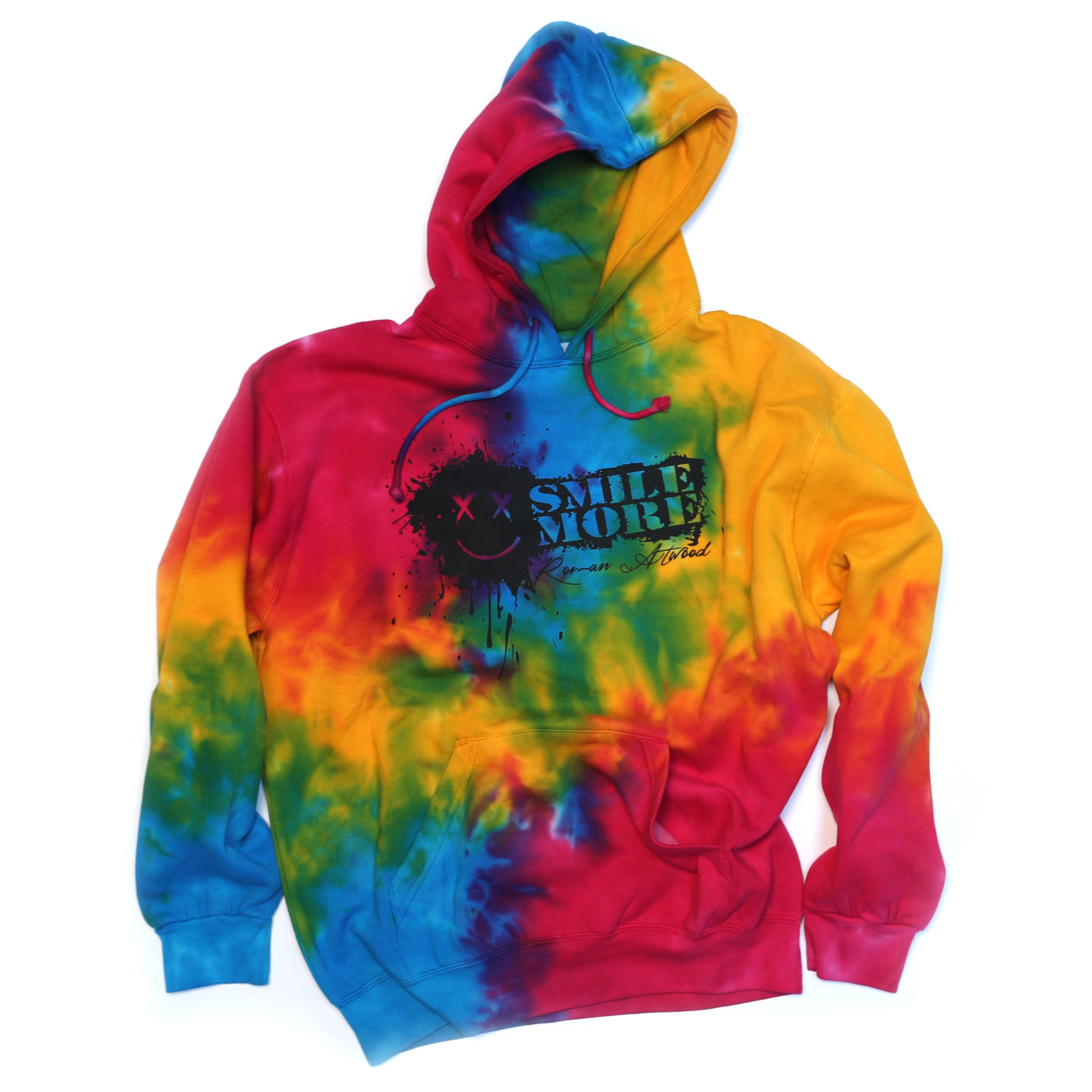 rainbow splatter hoodie