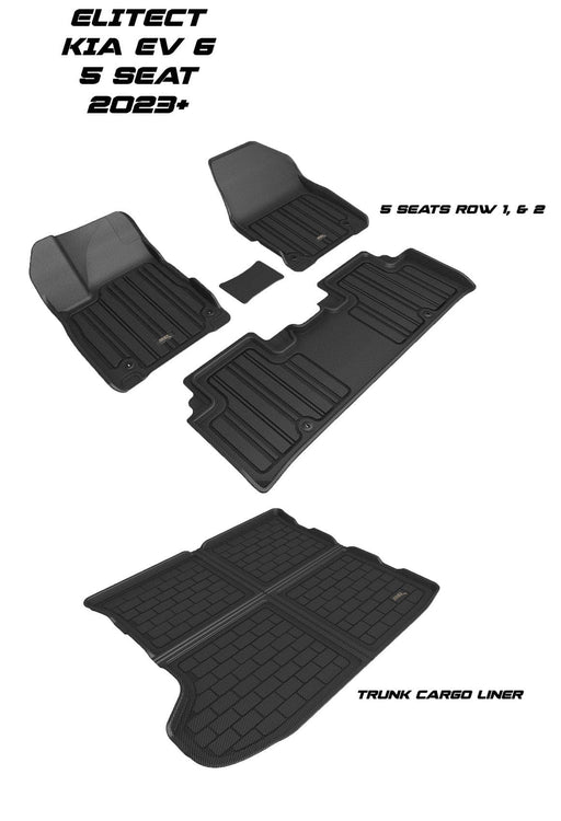 3d Maxpider Kagu Series Custom Fit All Weather Shock Absorbing Cabin Floor  Mat Liner Set For 2021-2023 Ford Mustang Mach-e, Includes 1st And 2nd Rows  : Target