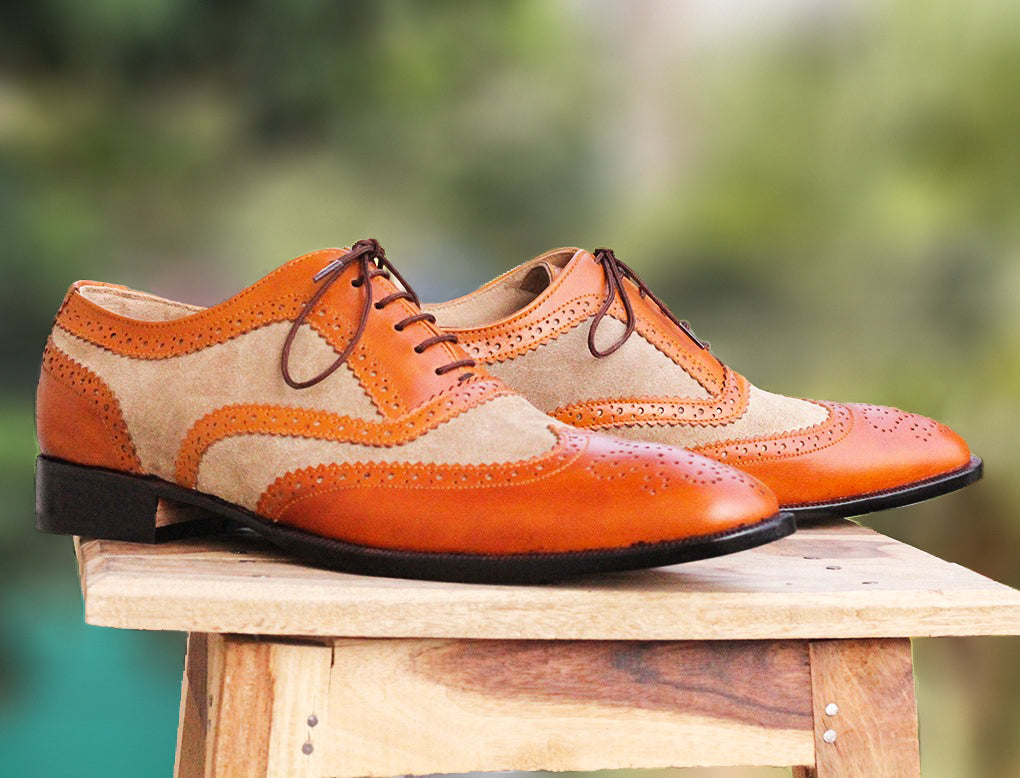 peach dress shoes for men