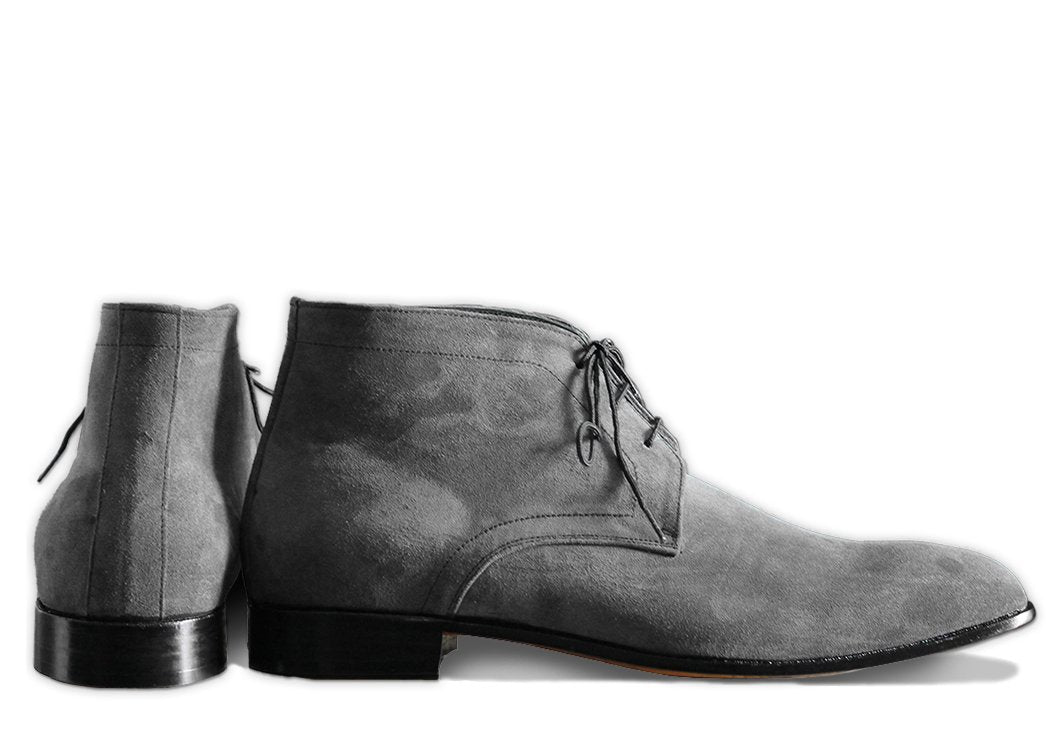 mens grey dress boots