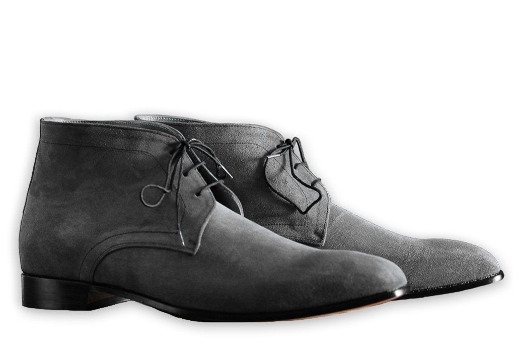 mens grey dress boots