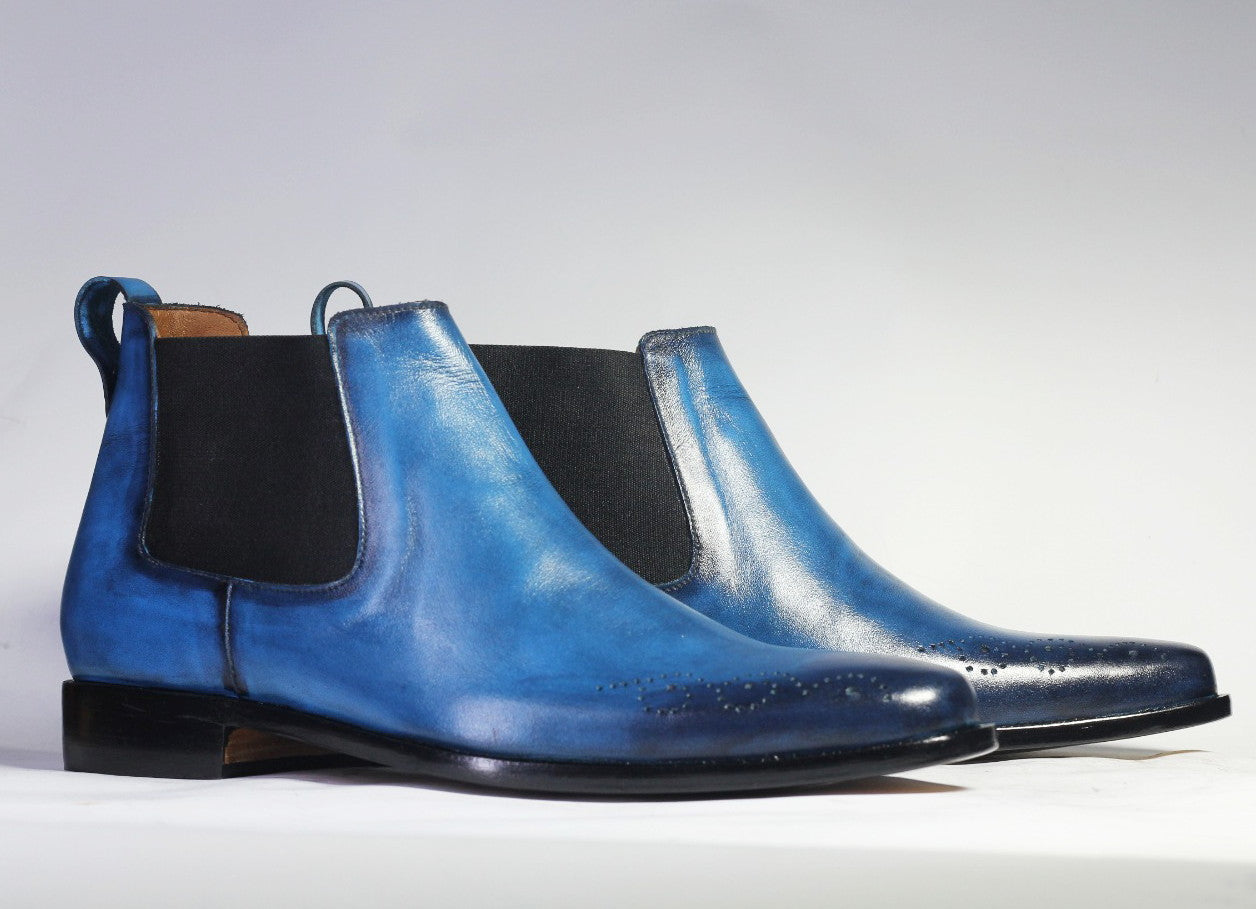 mens navy chelsea boots