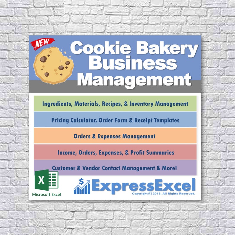 excel bakery costing template