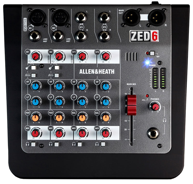 Allen & Heath ZED-6FX Compact Mixer – Larry's Music & Sound