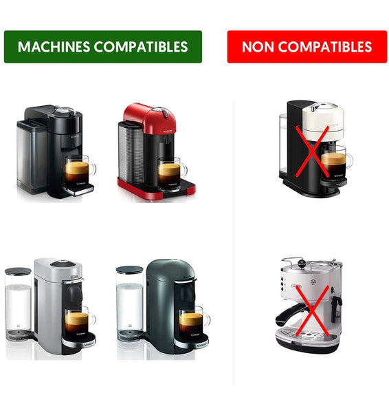 Machines compatible avec la capsule réutilisable Nespresso Vertuo Cafécolo