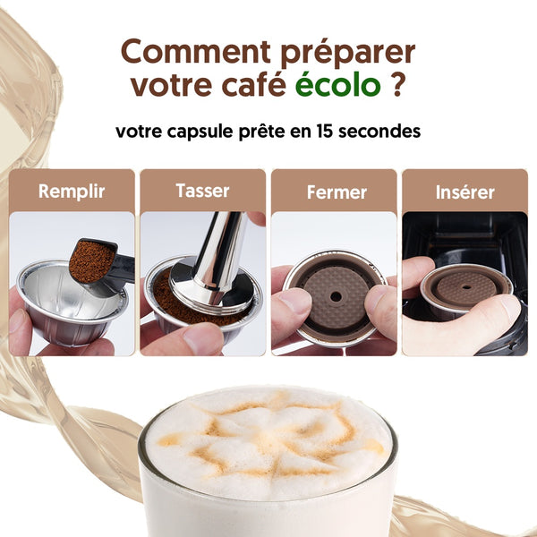Comment préparer un café avec la capsule réutilisable Nespresso Vertuo de Cafécollo