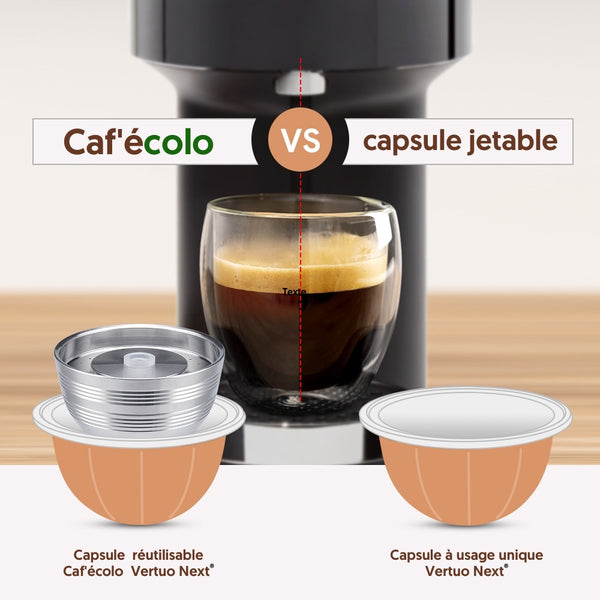 Capsule réutilisable Nespresso Vertuo Cafecolo™ 100% inox – Caf'écolo