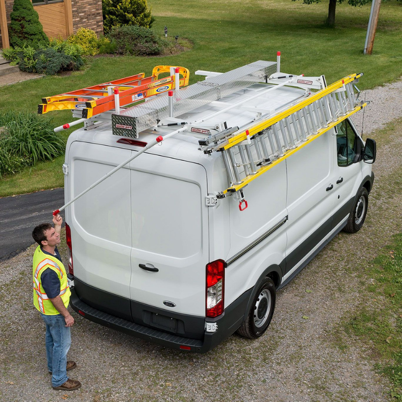 Weather Guard Ezglide2™ Fixed Drop-Down Ladder Kit W/Cross Member Compact Model 2267-3-01 - Image 4