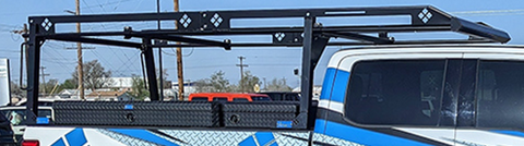 Ladder Rack with Side Mount Tool Boxes