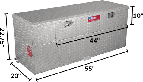RDS 60 Gallon Transfer Tank Toolbox Combo Dimensions