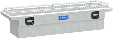 UWS Low Profile Crossover Truck Box with Rail Bright Aluminum