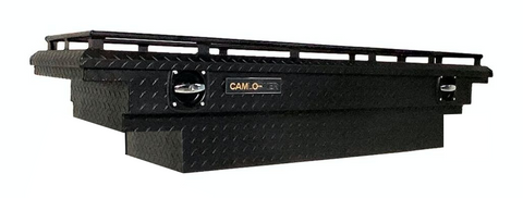 CamLocker Crossover Tool Box 63 Inch Low Profile Notched Matte Black With Rail Model S63LPFNRLMB