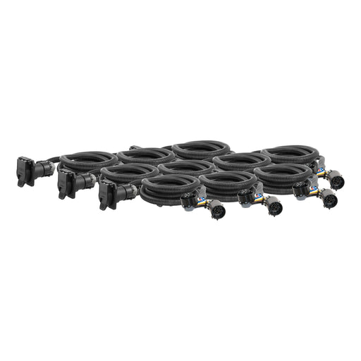 CURT 10-Foot Vehicle-Side Truck Bed 7-Pin Trailer Wiring Harness