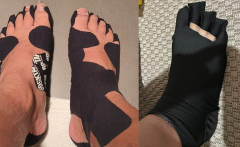 armaskin toe socks versus bandages