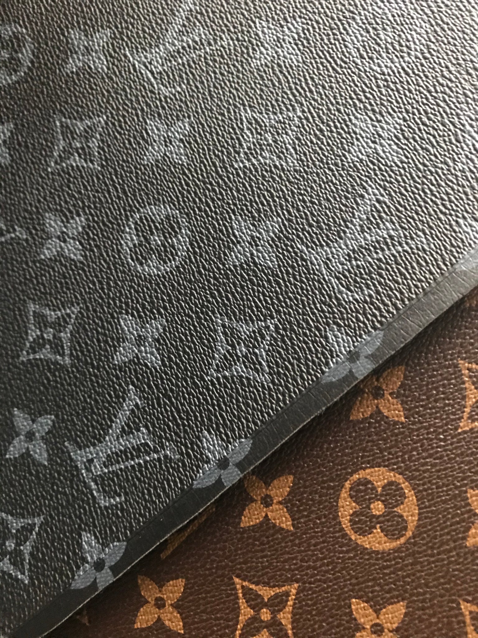 Louis Vuitton Leather Black by the yard, LV Material Leather Black