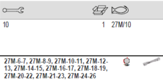 Description BAHCO 27M/10