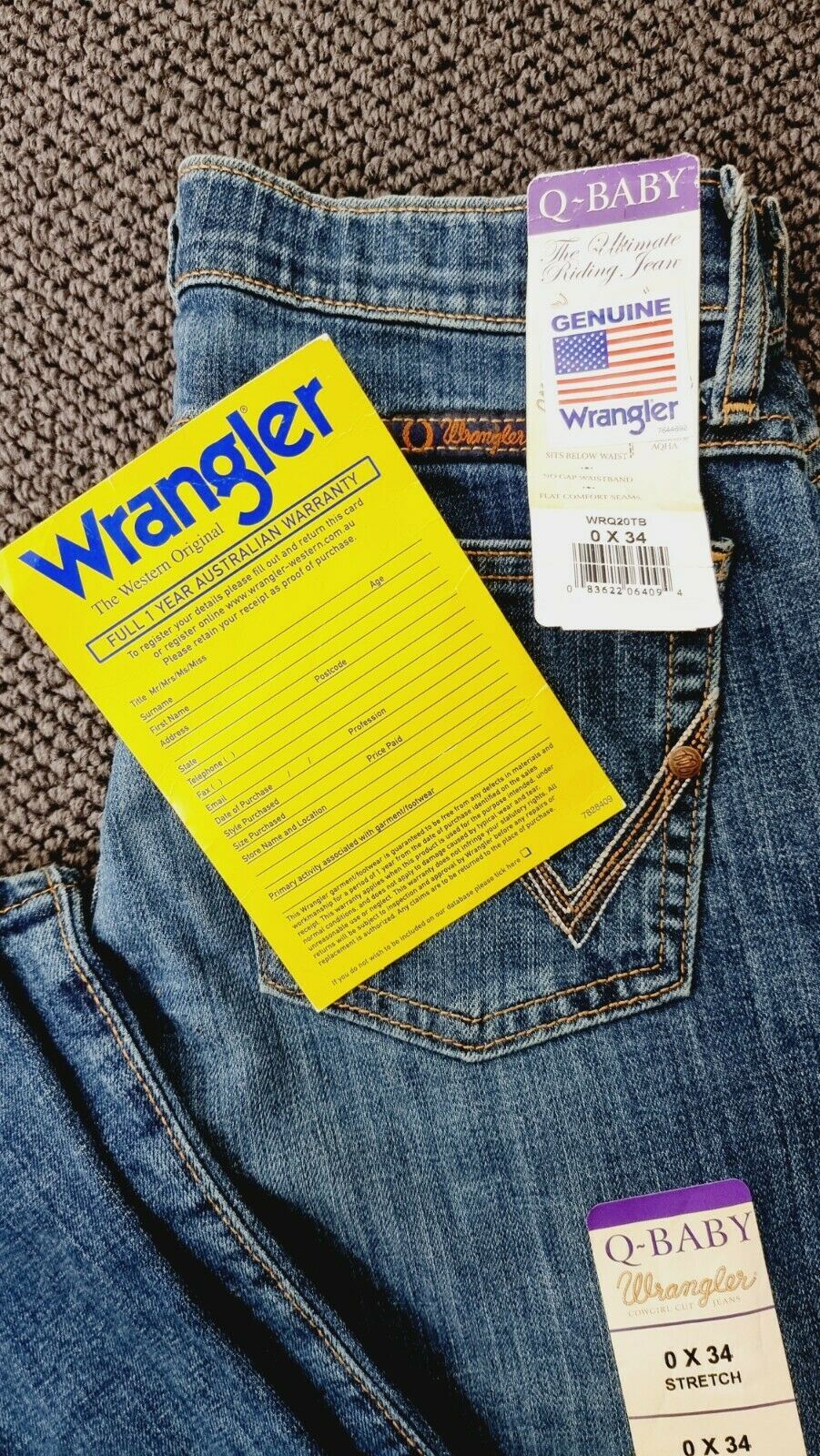 Wrangler WRQ20TB Western Ultimate Riding Jeans 28