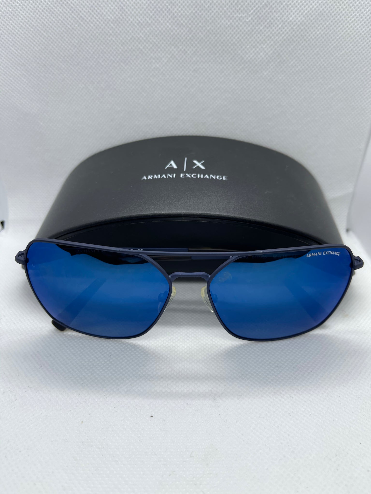 Armani Exchange Sunglasses AX2029S 6111/55 Blue Mirror 60-15-145 – The Op  Style Boutique