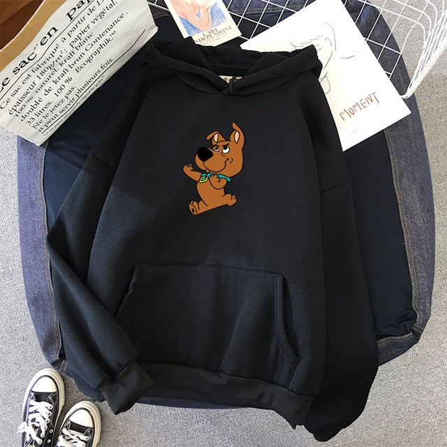 dog print hoodie