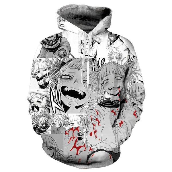 ahegao hoodie cotton