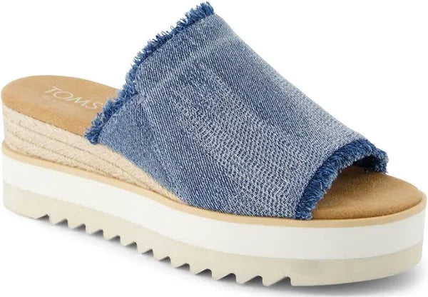 Tom's Diana Mule (Denim)- On Sale 30% Off - $80-$24=$56