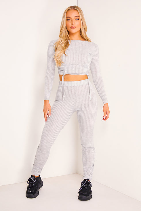 Longline Rib Top & Legging Co-Ord Set