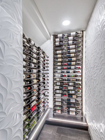 Understairs wine room