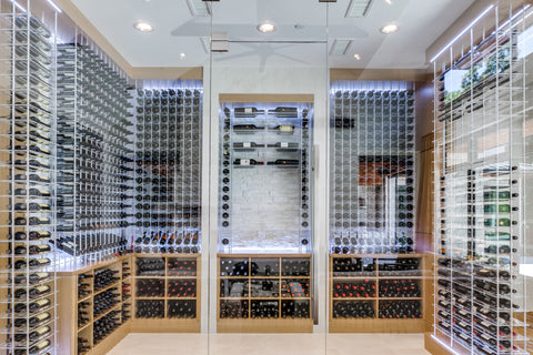 Custom wine cellar project by Vineyard Wine Cellars