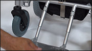 Using Accessories - Installing the Deluxe Foot Rest Height Adjusting Kit