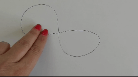 Infinity Symbol tapping technique for stress relief