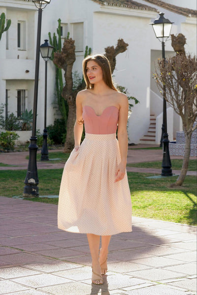 CLARETTE MIDI SKIRT