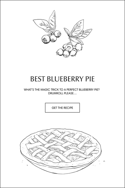 Simply the Best Blueberry Pie