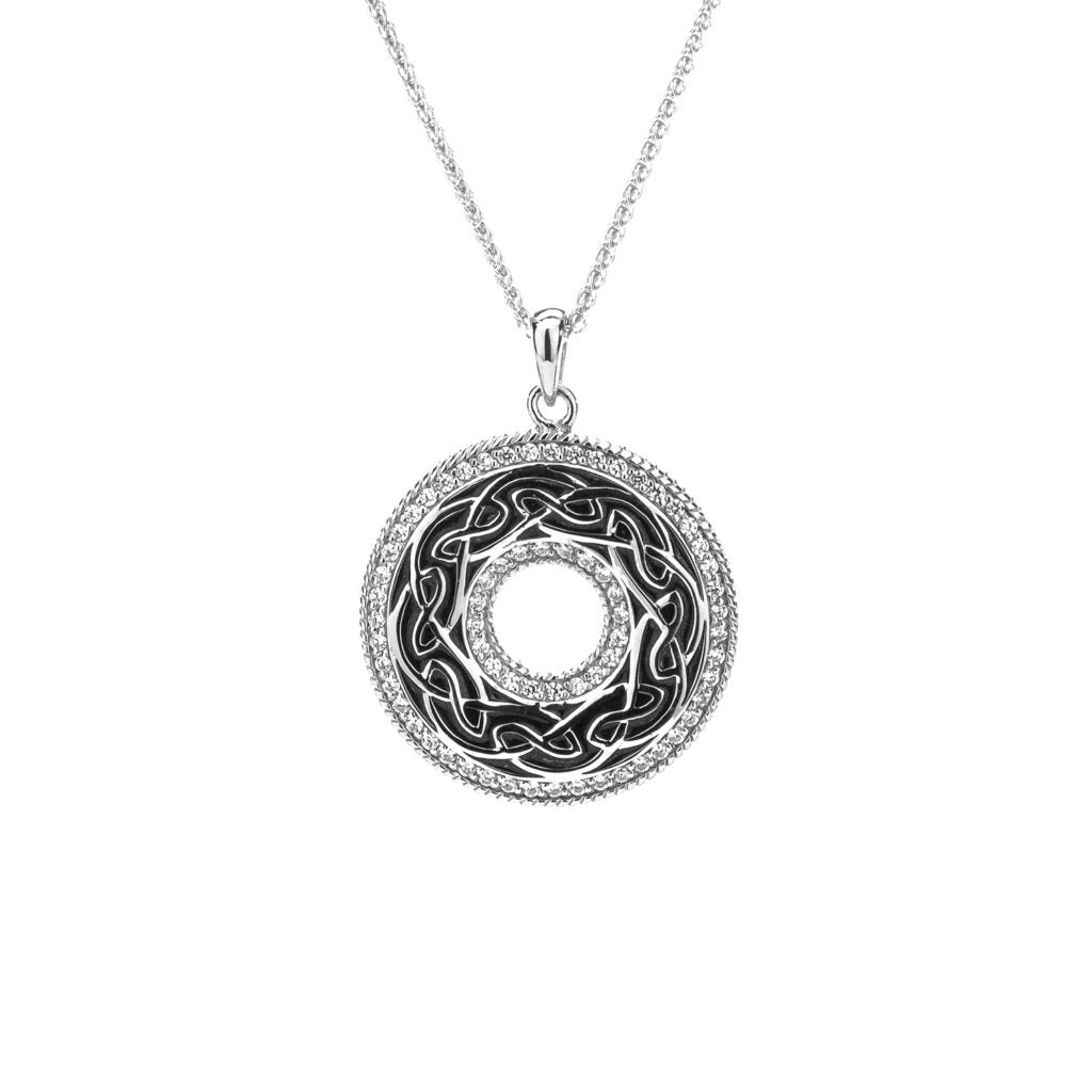 Black Sterling Silver Window to the Soul Pendant | Keith Jack