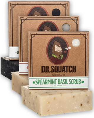  Dr. Squatch All Natural Bar Soap for Men, 5 Bar Variety Pack -  Alpine Sage, Bay Rum, Bourbon, Eucalyptus and Goat's Milk : Beauty &  Personal Care