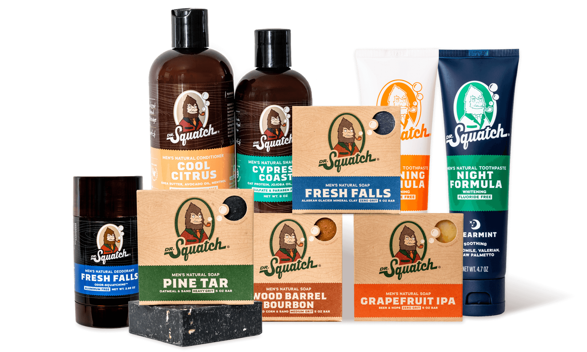 Dr. Squatch Men's Cologne and Natural Bar Soap - Fireside Bourbon