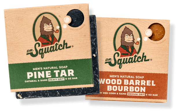 Dr. Squatch Men's Soap Pine Tar (4 Bars) 5 OZ Best Seller 30% OFF FREE  SHIPPING