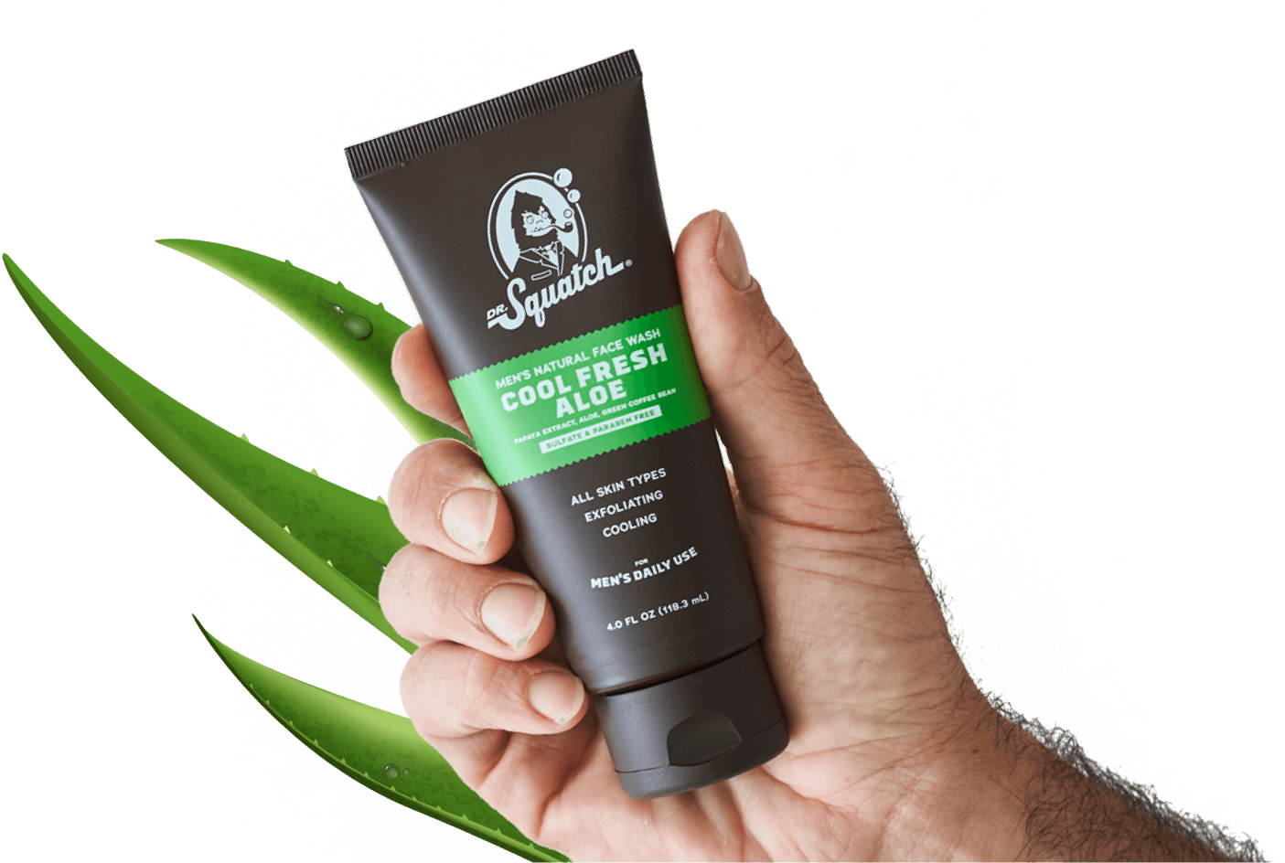 Check out our new Dr. Squatch Face Wash, so you can clean your