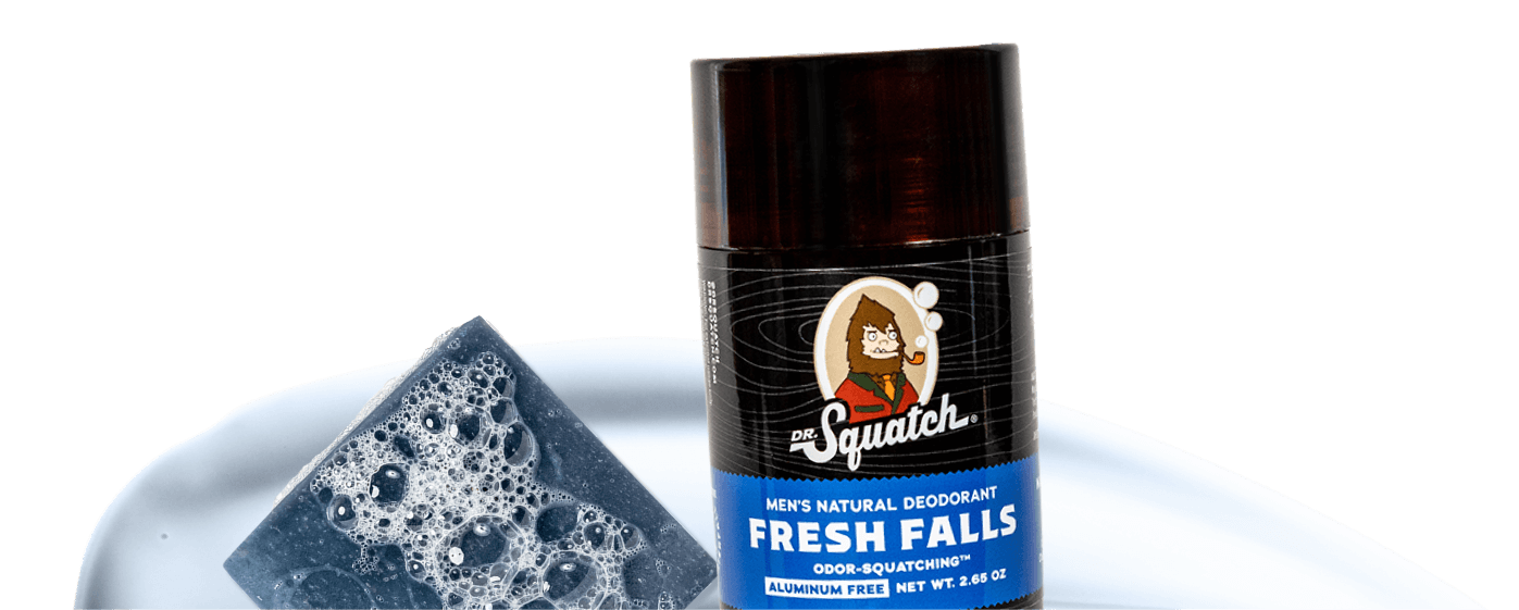 Dr. Squatch Natural Deodorant for Men 3 Pack Fresh Falls ? Odor