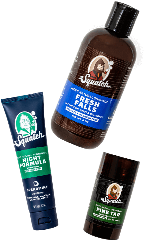 Dr. Squatch Manly Soap and Deodorant Variety Pack - Handmade with Organic  Oils, Aluminum-Free - Birchwood Breeze and Fresh Falls