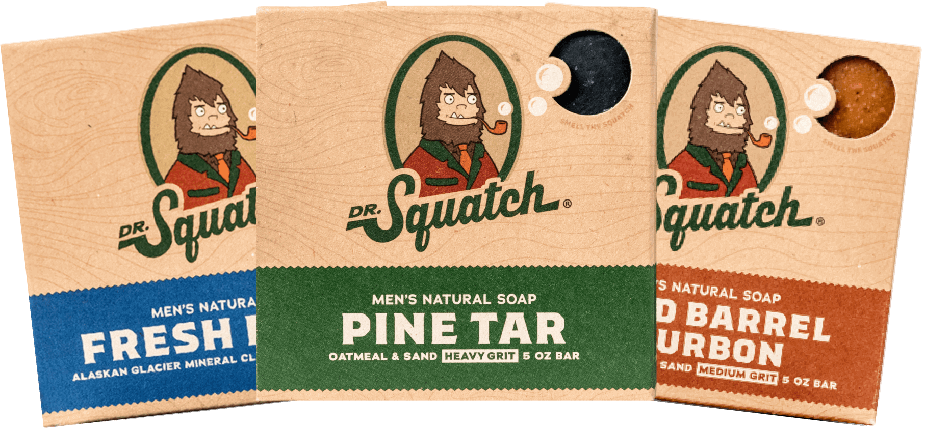  Dr. Squatch All Natural Bar Soap for Men with Heavy Grit, 3  Pack, Pine Tar : Beauty & Personal Care