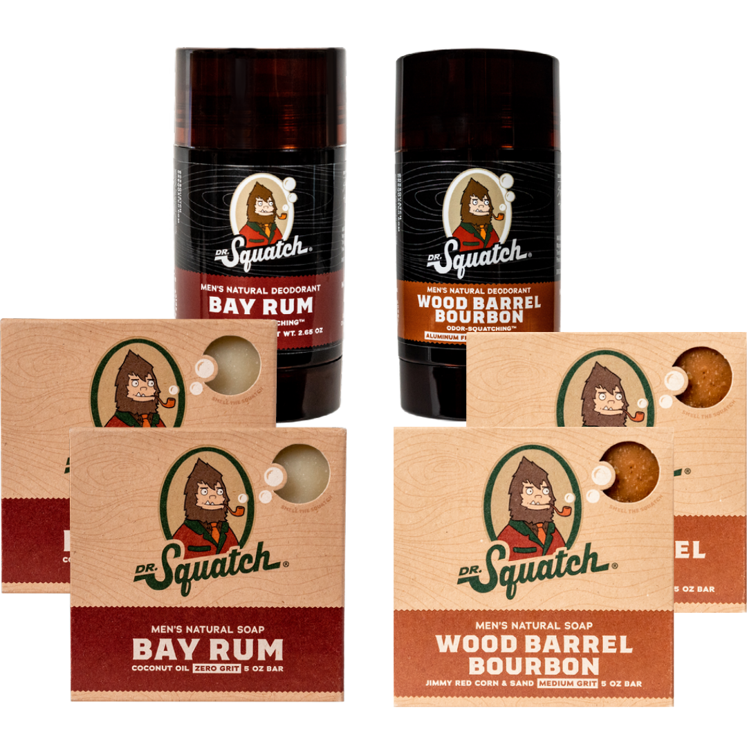 Dr. Squatch Natural Deodorant – Alpine Sage, Wood Barrel Bourbon, and Fresh  Falls (2.65 oz, 3 Pack) 