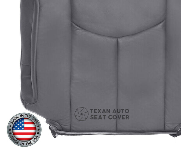2003, 2004, 2005, 2006 GMC Yukon, Yukon Xl,  SLT SLE Driver Side Lean Back Synthetic Leather Replacement Seat Cover Gray
