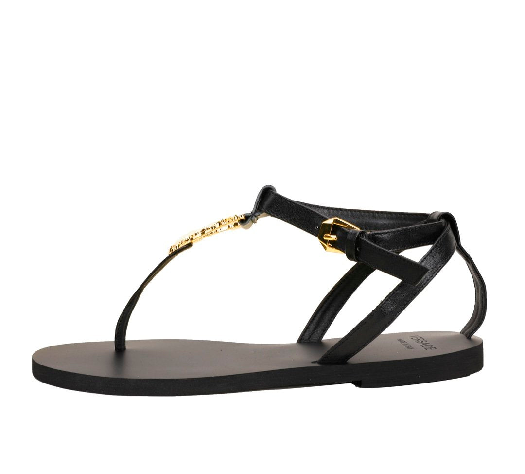 2021 VERSACE Women's Leather Casual Flat Sandal Slippers Shoes