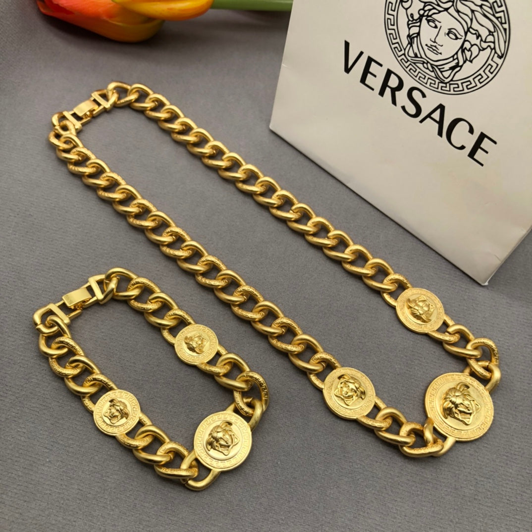 Versace 2022 New Fashion Necklace Bracelet Jewelry