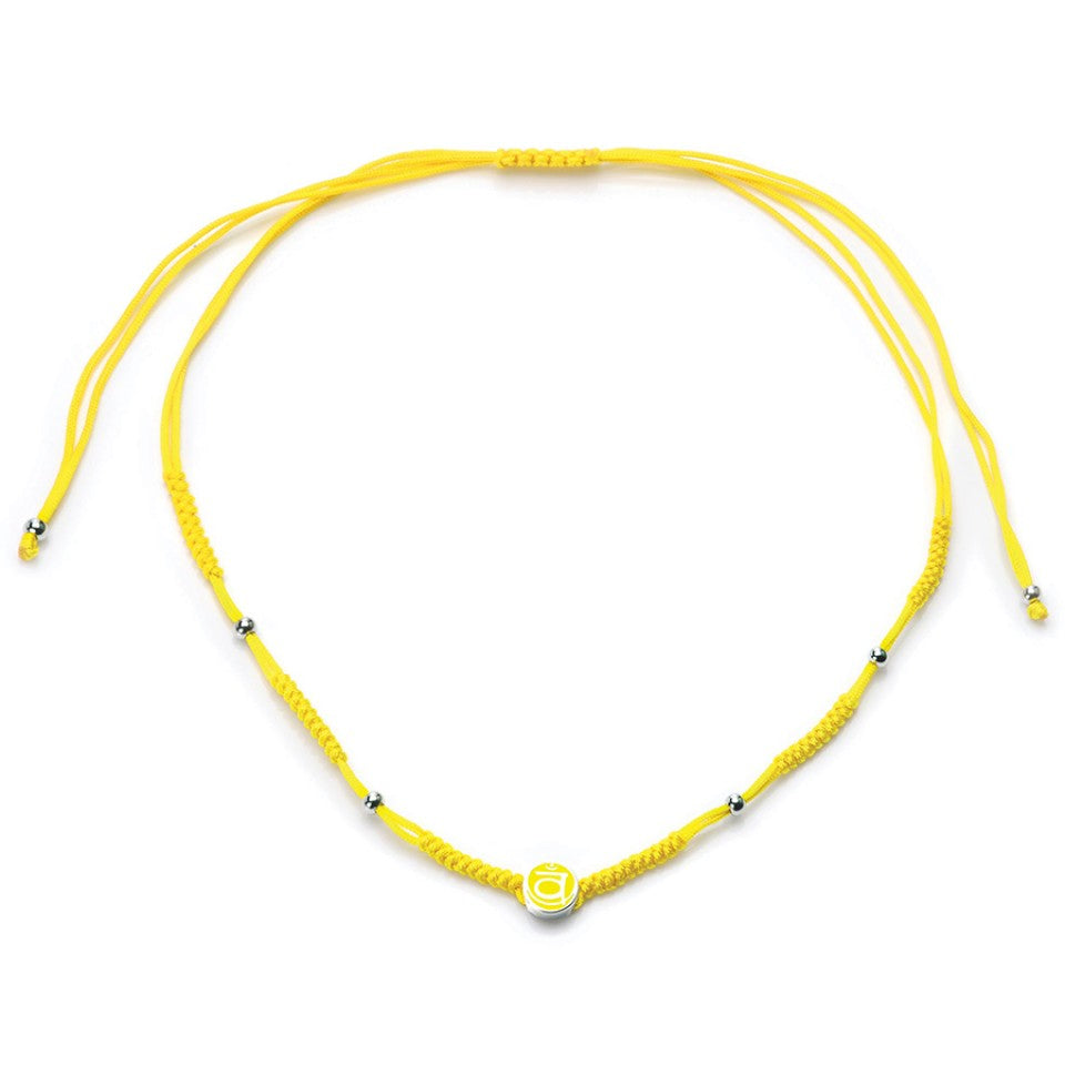 Mantra Solar Plexus Chakra Cord Necklace