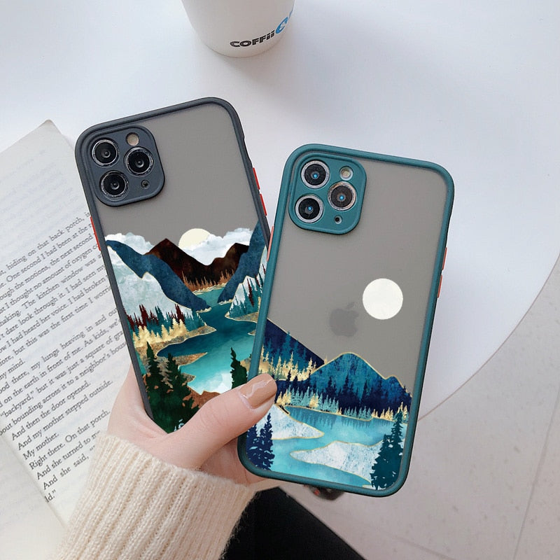 Scenery iPhone Case Mountain River Sun Nature