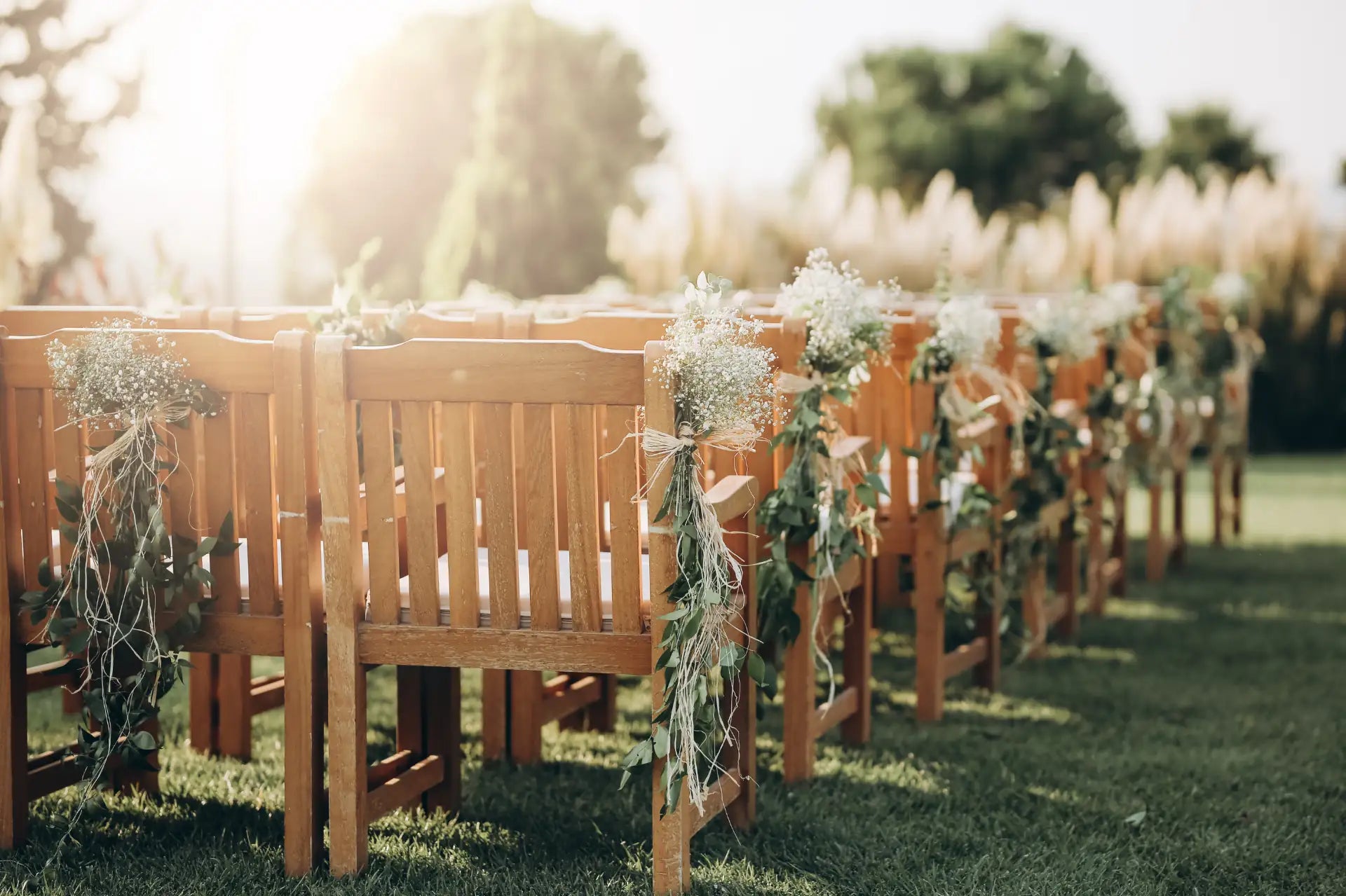 Outdoor wedding ceremony